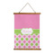 Pink & Green Dots Wall Hanging Tapestry (Personalized)
