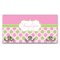 Pink & Green Dots Wall Mounted Coat Rack (Personalized)