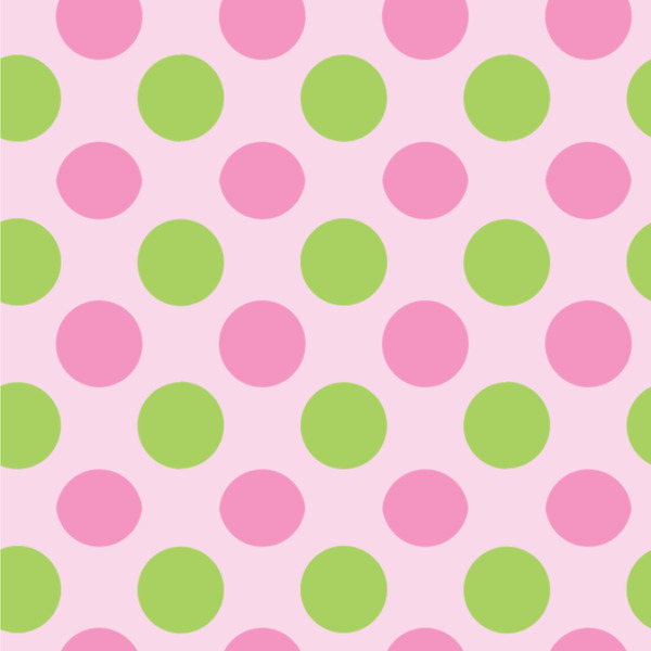 Pink & Green Dots Wallpaper Square