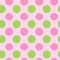 Pink & Green Dots Wallpaper Square