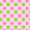 Pink & Green Dots Wallpaper & Surface Covering (Water Activated 24"x 24" Sample)