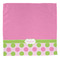 Pink & Green Dots Washcloth - Front - No Soap