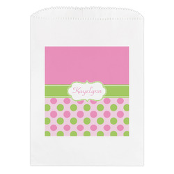 Pink & Green Dots Treat Bag (Personalized)
