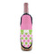 Pink & Green Dots Wine Bottle Apron - IN CONTEXT