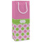 Pink & Green Dots Wine Gift Bags - Gloss (Personalized)