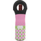 Pink & Green Dots Wine Tote Bag (Personalized)