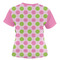 Pink & Green Dots Women's T-shirt Back