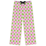 Pink & Green Dots Womens Pajama Pants - 2XL