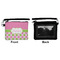 Pink & Green Dots Wristlet ID Cases - Front & Back