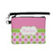 Pink & Green Dots Wristlet ID Cases - Front