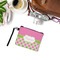 Pink & Green Dots Wristlet ID Cases - LIFESTYLE