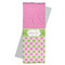 Pink & Green Dots Yoga Mat Towel with Yoga Mat