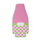 Pink & Green Dots Zipper Bottle Cooler (Personalized)