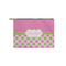 Pink & Green Dots Zipper Pouch - Small - 8.5"x6" (Personalized)