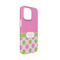 Pink & Green Dots iPhone 13 Mini Case - Angle