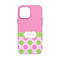 Pink & Green Dots iPhone 13 Mini Tough Case - Back