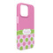 Pink & Green Dots iPhone 13 Pro Max Case -  Angle
