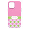 Pink & Green Dots iPhone 13 Pro Max Tough Case - Back
