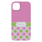 Pink & Green Dots iPhone 14 Plus Case - Back
