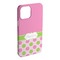 Pink & Green Dots iPhone 15 Plus Case - Angle