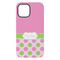 Pink & Green Dots iPhone 15 Plus Tough Case - Back