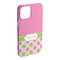 Pink & Green Dots iPhone 15 Pro Max Case - Angle