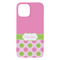 Pink & Green Dots iPhone 15 Pro Max Case - Back