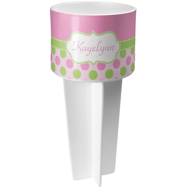 Pink & Green Dots spiker_white_apvl