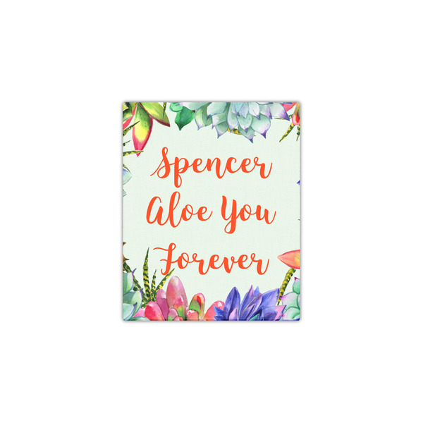 Succulents 11x14 - Canvas Print - Front View