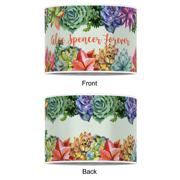 Succulents 12" Drum Lampshade - APPROVAL (Poly Film)
