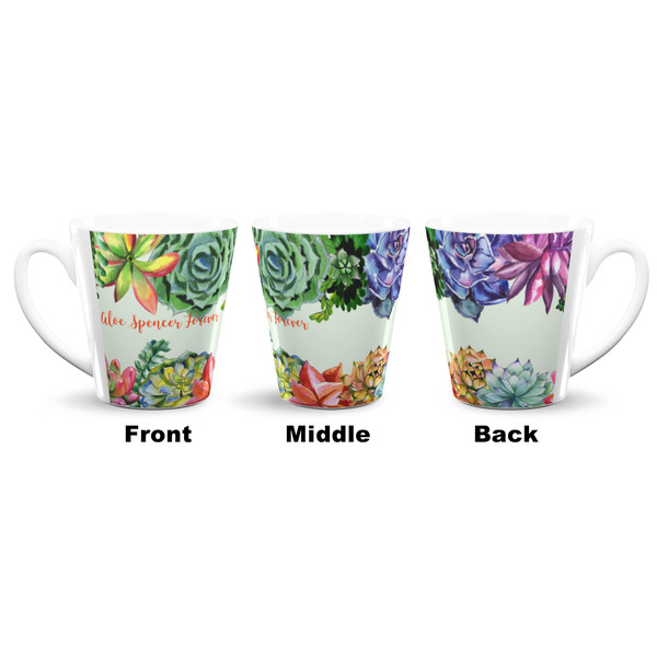 Succulents 12 Oz Latte Mug - Approval