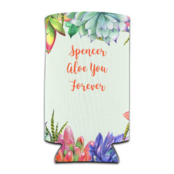 Succulents Can Cooler (tall 12 oz) (Personalized)