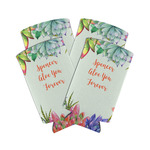 Succulents Can Cooler (tall 12 oz) - Set of 4 (Personalized)