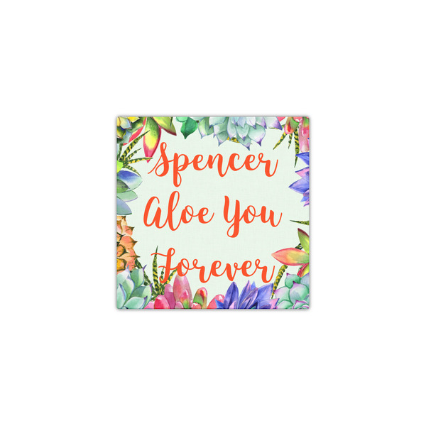 Succulents 12x12 - Canvas Print - Front View