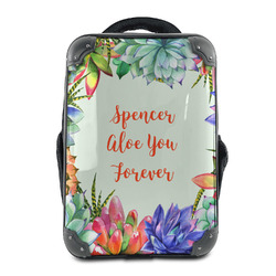 Succulents 15" Hard Shell Backpack (Personalized)