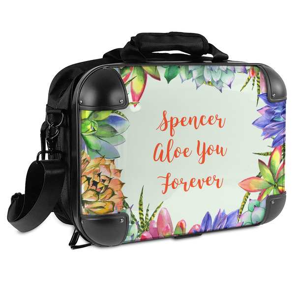 Custom Succulents Hard Shell Briefcase (Personalized)