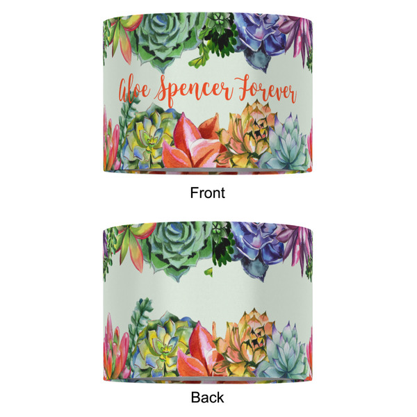 Succulents 16" Drum Lampshade - APPROVAL (Fabric)