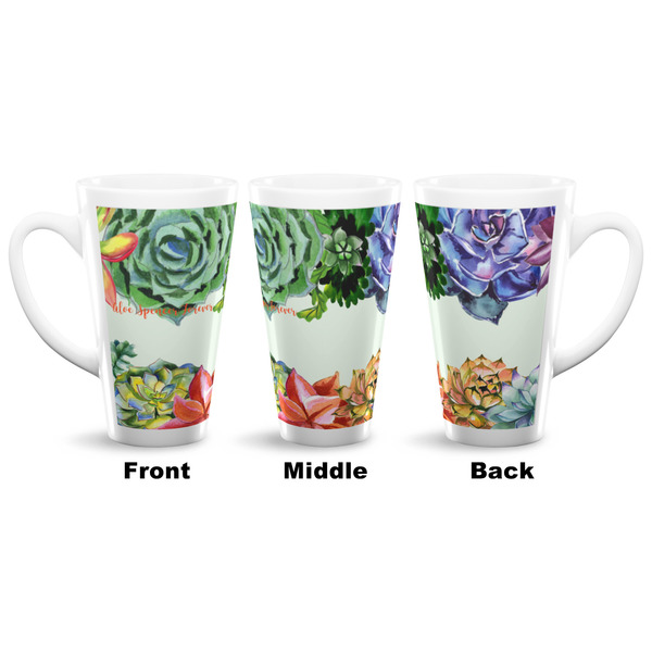 Succulents 16 Oz Latte Mug - Approval