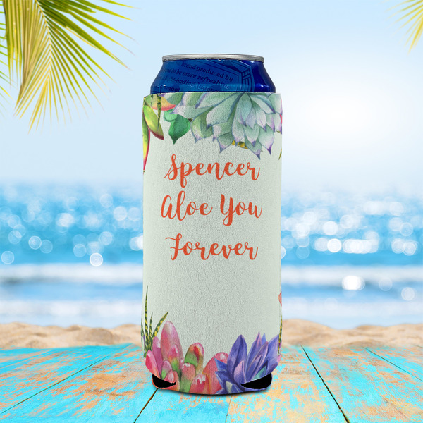 Succulents 16oz Can Sleeve - LIFESTYLE