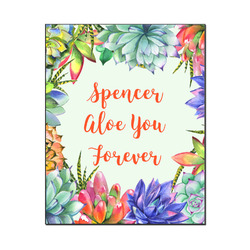 Succulents Wood Print - 16x20 (Personalized)
