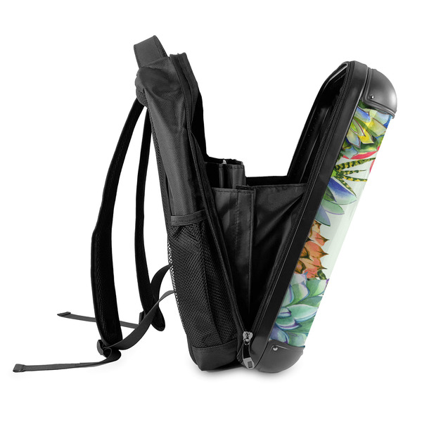 Succulents 18" Hard Shell Backpacks - SIDE OPEN