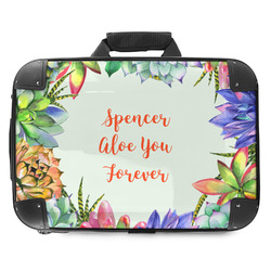 Succulents Hard Shell Briefcase - 18" (Personalized)