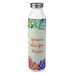 Succulents 20oz Stainless Steel Water Bottle - Full Print (Personalized)