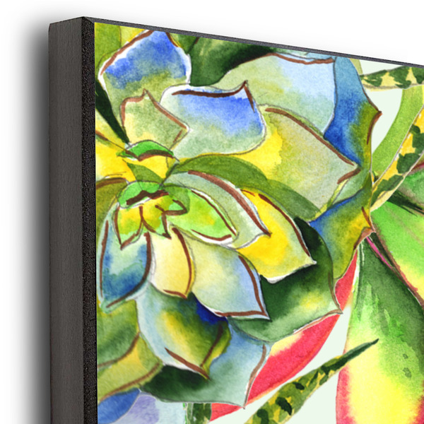 Succulents 20x24 Wood Print - Closeup