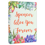Succulents Canvas Print - 20x30 (Personalized)