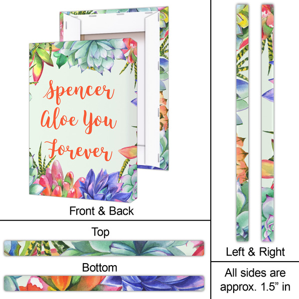 Succulents 20x30 - Canvas Print - Approval