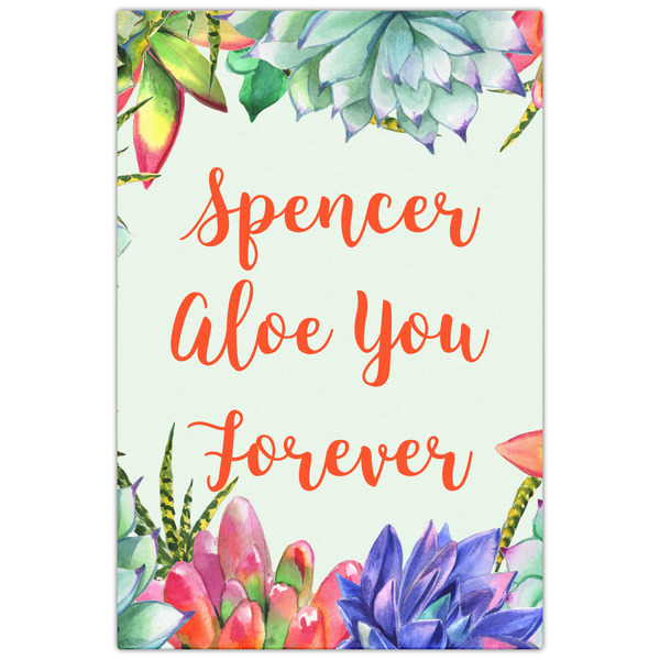 Succulents 20x30 - Canvas Print - Front View