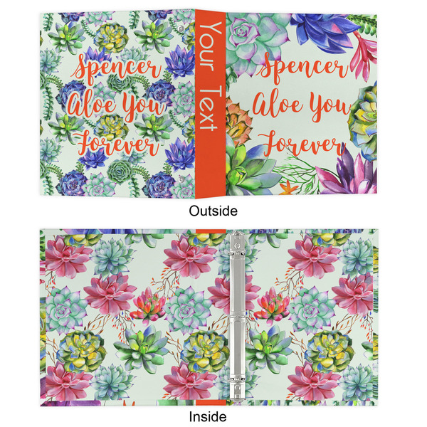 Succulents 3 Ring Binders - Full Wrap - 1" - APPROVAL