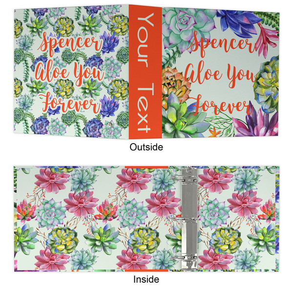 Succulents 3 Ring Binders - Full Wrap - 3" - APPROVAL