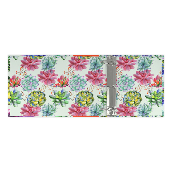 Succulents 3 Ring Binders - Full Wrap - 3" - OPEN INSIDE